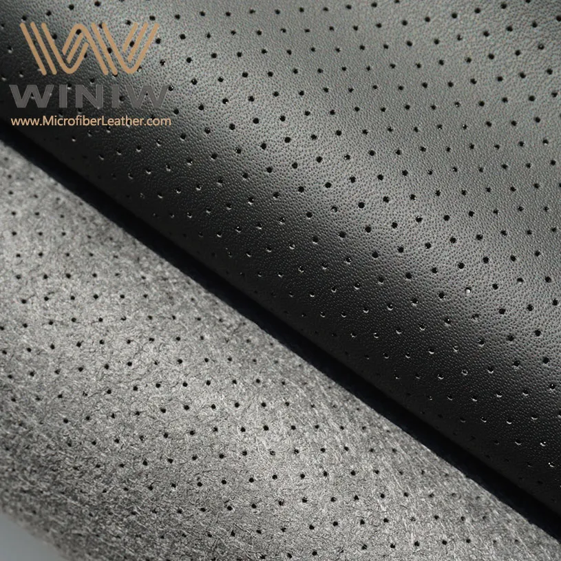 Perforated Vegan Leather Perforated Vegan Leather