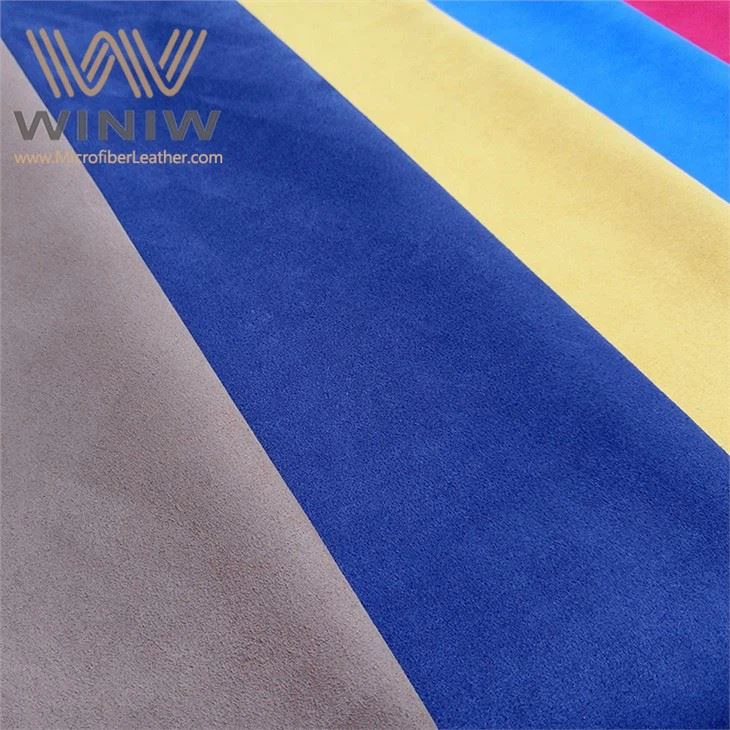 Blue Suede Fabric Synthetic Pu Microfiber