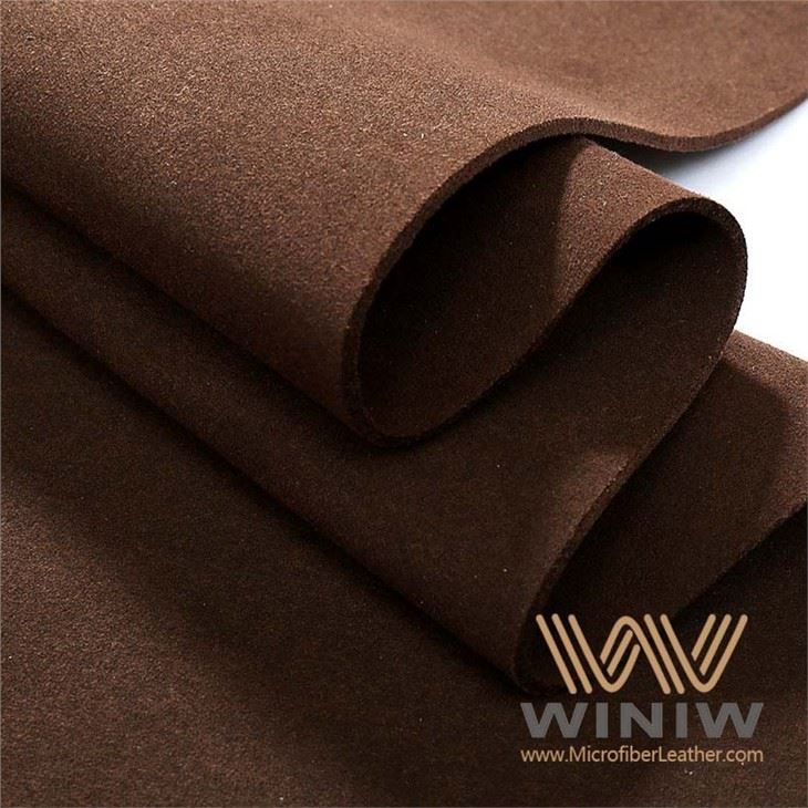 Micro Fiber PU Faux Suede Leather Fabric Shoe Lining Material
