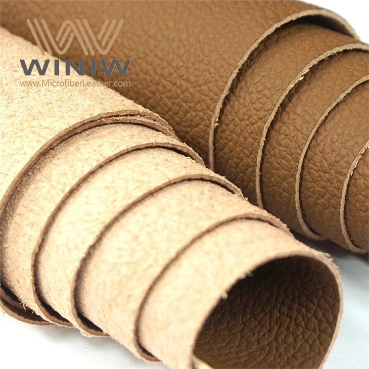 Breathable Light Brown Nappa Leather Car Seats Material