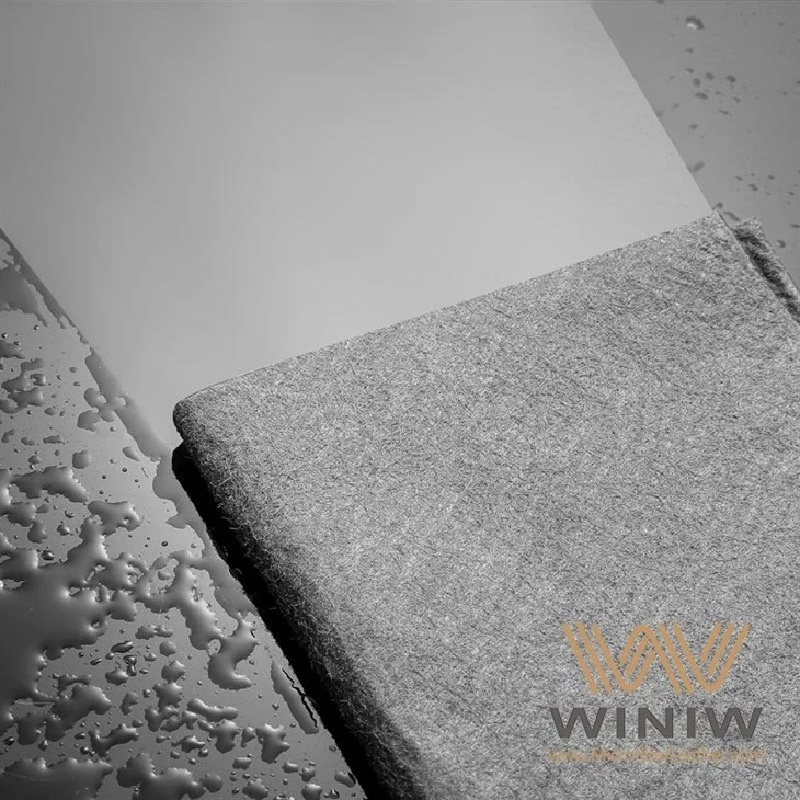 Streak-Free Rexine Microfiber Vegan Black Chamois Leather For Car